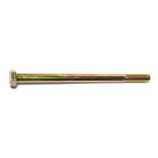 Midwest Fastener Grade 8, 5/16"-18 Hex Head Cap Screw, Zinc Yellow Steel, 5 in L, 25 PK 00688 - main